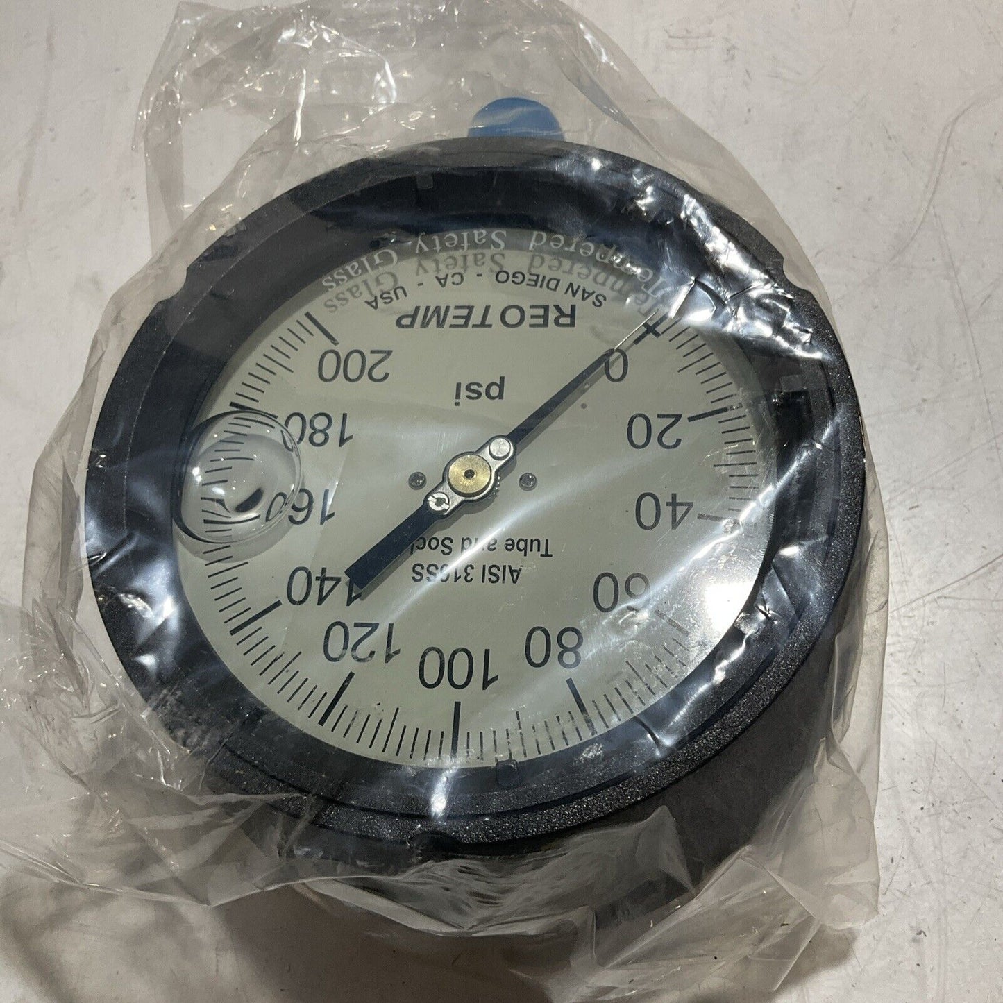 REOTEMP INSTRUMENTS  PT45P1A2P20GT  GAUGE PRESSURE GLYCERERINE FILLED 4-1/2  373