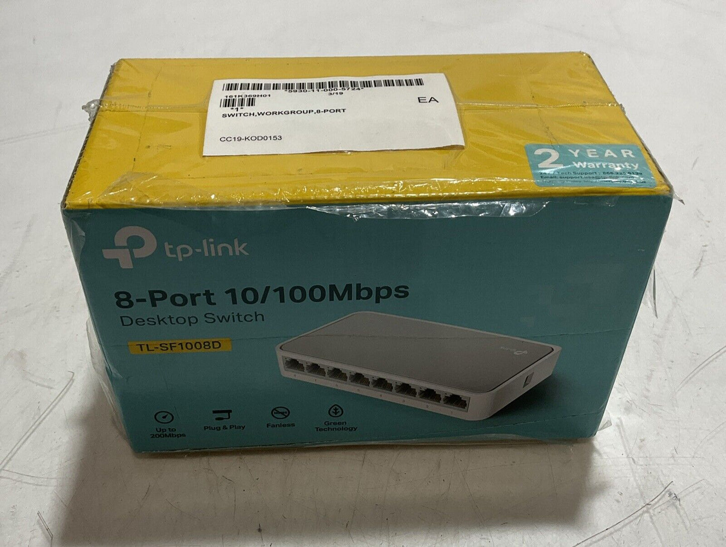 PTP-LINK  TL-SF1008D 8-PORT  10/100MBSPS DESKTOP SWITCH  U3S