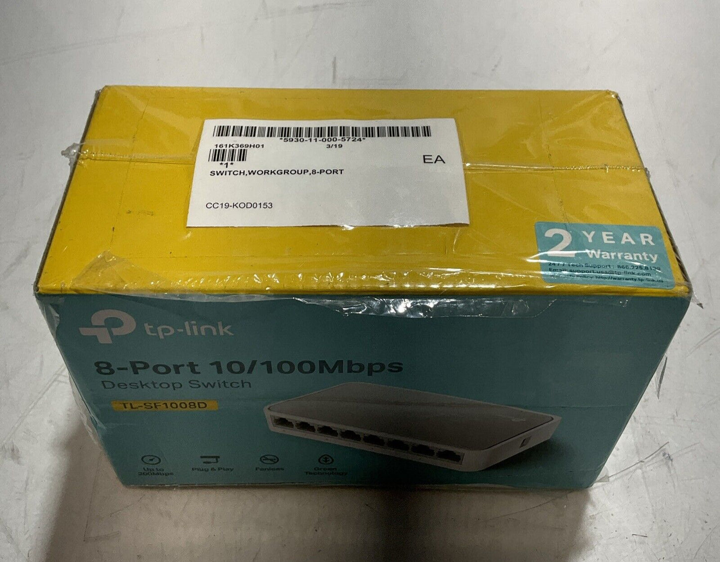PTP-LINK  TL-SF1008D 8-PORT  10/100MBSPS DESKTOP SWITCH  U3S