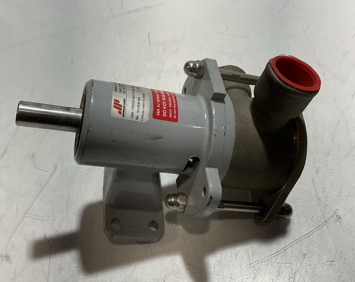 JOHNSON PUMP FIP25SI-BSP 62 M01 P80  FLEXIBLE IMPELLER PUMPS-AC  U3S