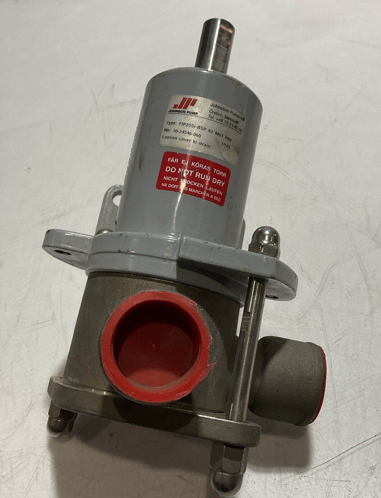 JOHNSON PUMP FIP25SI-BSP 62 M01 P80  FLEXIBLE IMPELLER PUMPS-AC  U3S