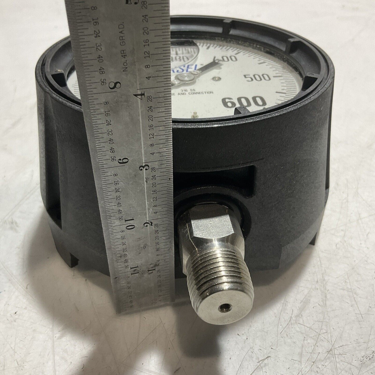 WIKA 9834065 233.344.5 PRESSURE GAUGE ACCESSORIES 1/2 NPT LOWER MOUNT 600PSI U3S