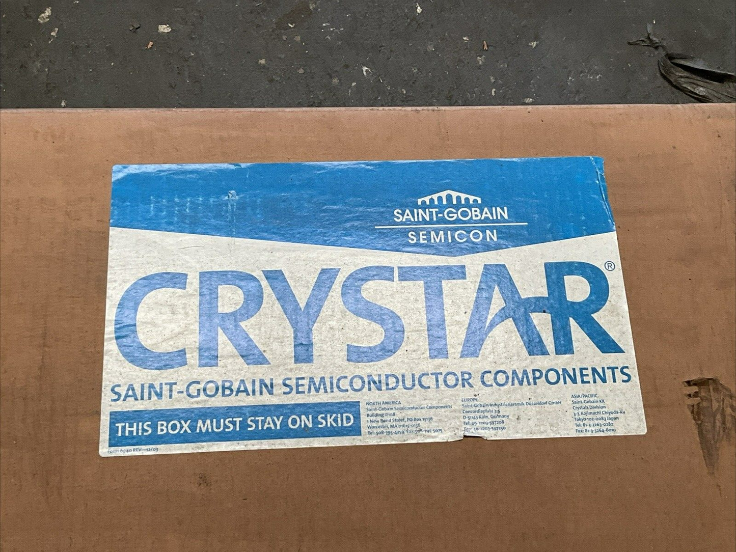 SAINT-GOBAIN CRYSTAR 3421691R 459515 SEMICONDUCTOR ROD CANTILEVER