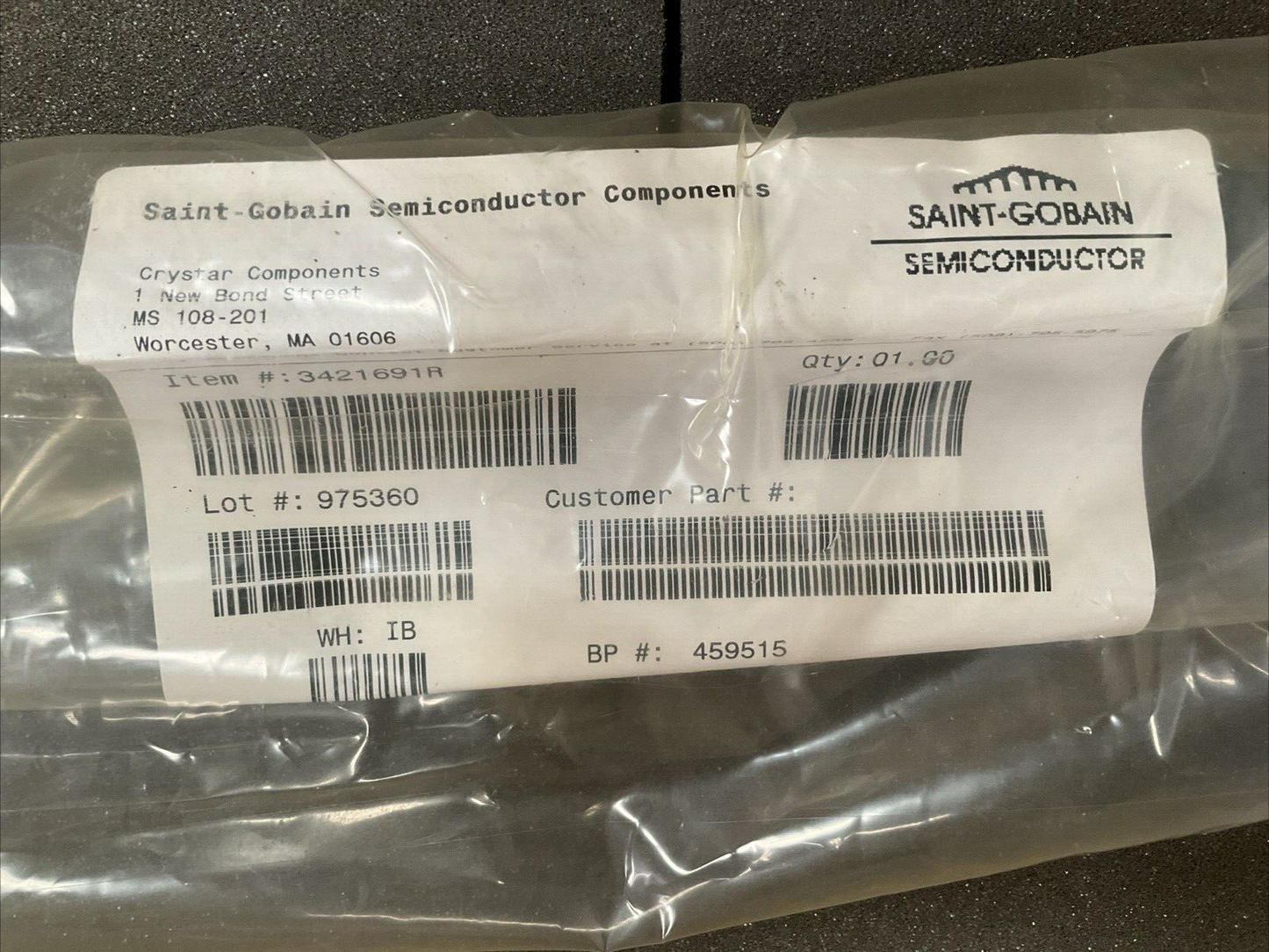 SAINT GOBAIN CRYSTAR 421691R 975360 459515 SEMICONDUCTOR ROD CANTILEVER 3421691R