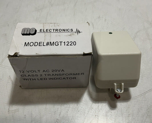 MGELECTRONICS MGT1220 12 VOLT AC 20VA CLASS 2 TRANSFORMER WITH LED INDICATOR U3S