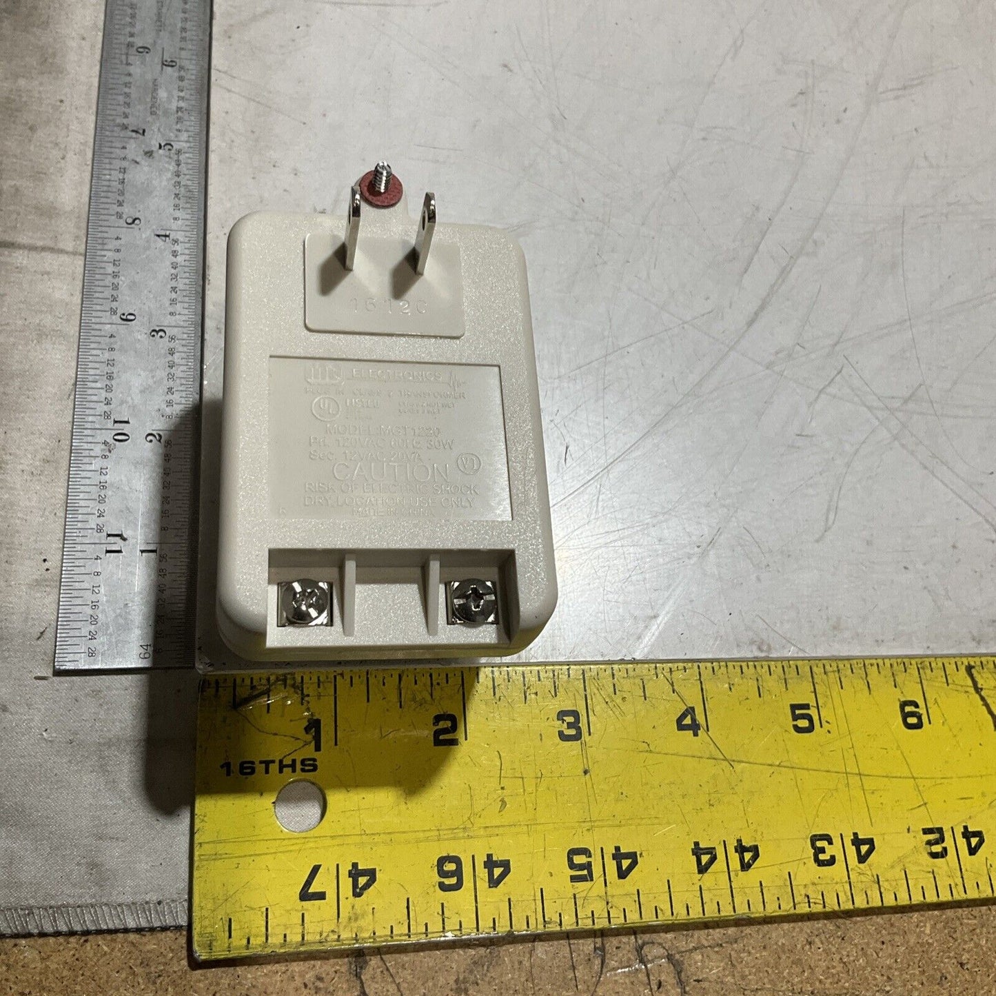 MGELECTRONICS MGT1220 12 VOLT AC 20VA CLASS 2 TRANSFORMER WITH LED INDICATOR U3S