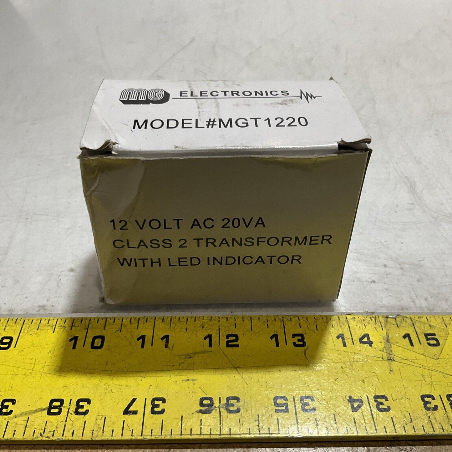 MGELECTRONICS MGT1220 12 VOLT AC 20VA CLASS 2 TRANSFORMER WITH LED INDICATOR U3S