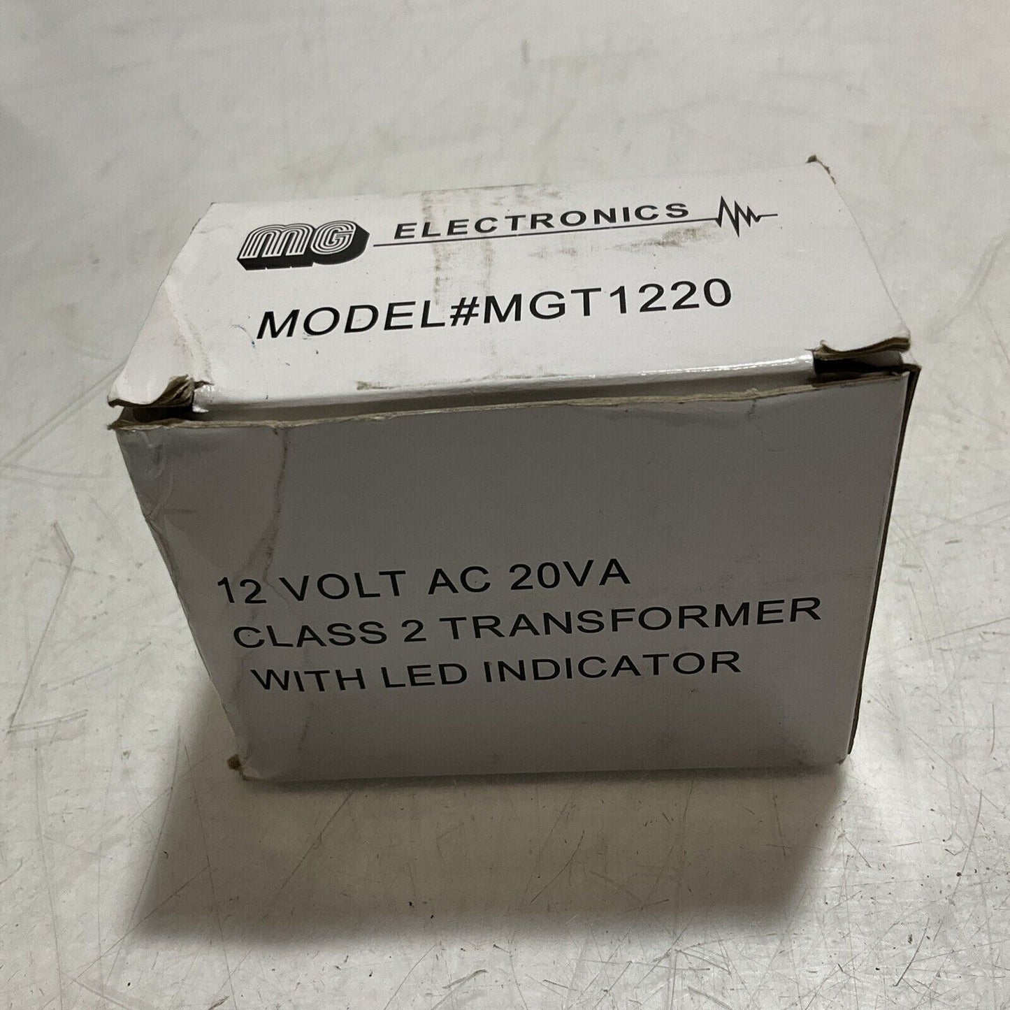 MGELECTRONICS MGT1220 12 VOLT AC 20VA CLASS 2 TRANSFORMER WITH LED INDICATOR U3S