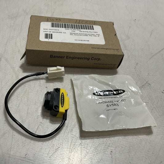 BANNER QS18VP6LP-77853 PHOTOELECTRIC SENSOR WIDE ANGLE PNP DP 4PIN   U3S