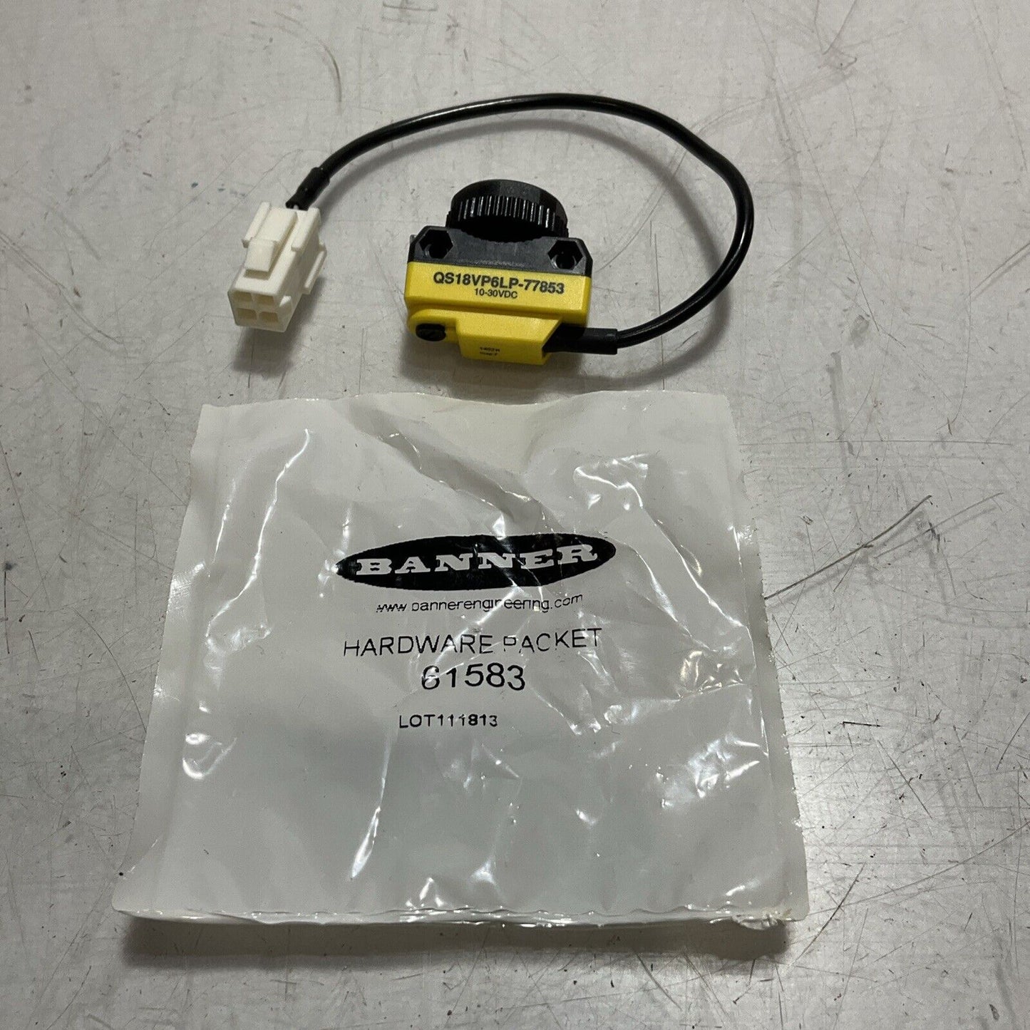 BANNER QS18VP6LP-77853 PHOTOELECTRIC SENSOR WIDE ANGLE PNP DP 4PIN   U3S