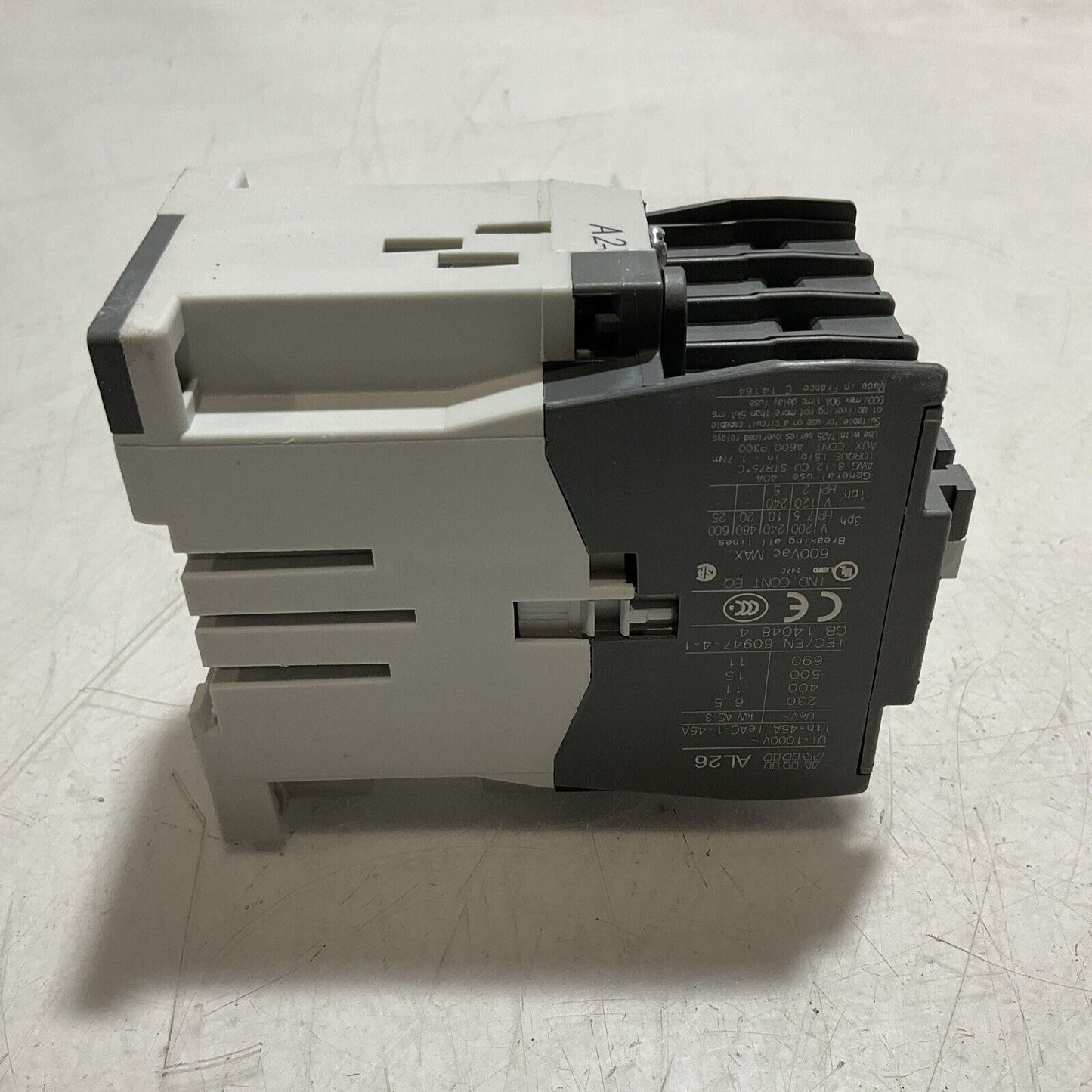 ABB  AL26-30-10  CONTACTOR  40A, 28A 600V 24VDC COIL  U3S