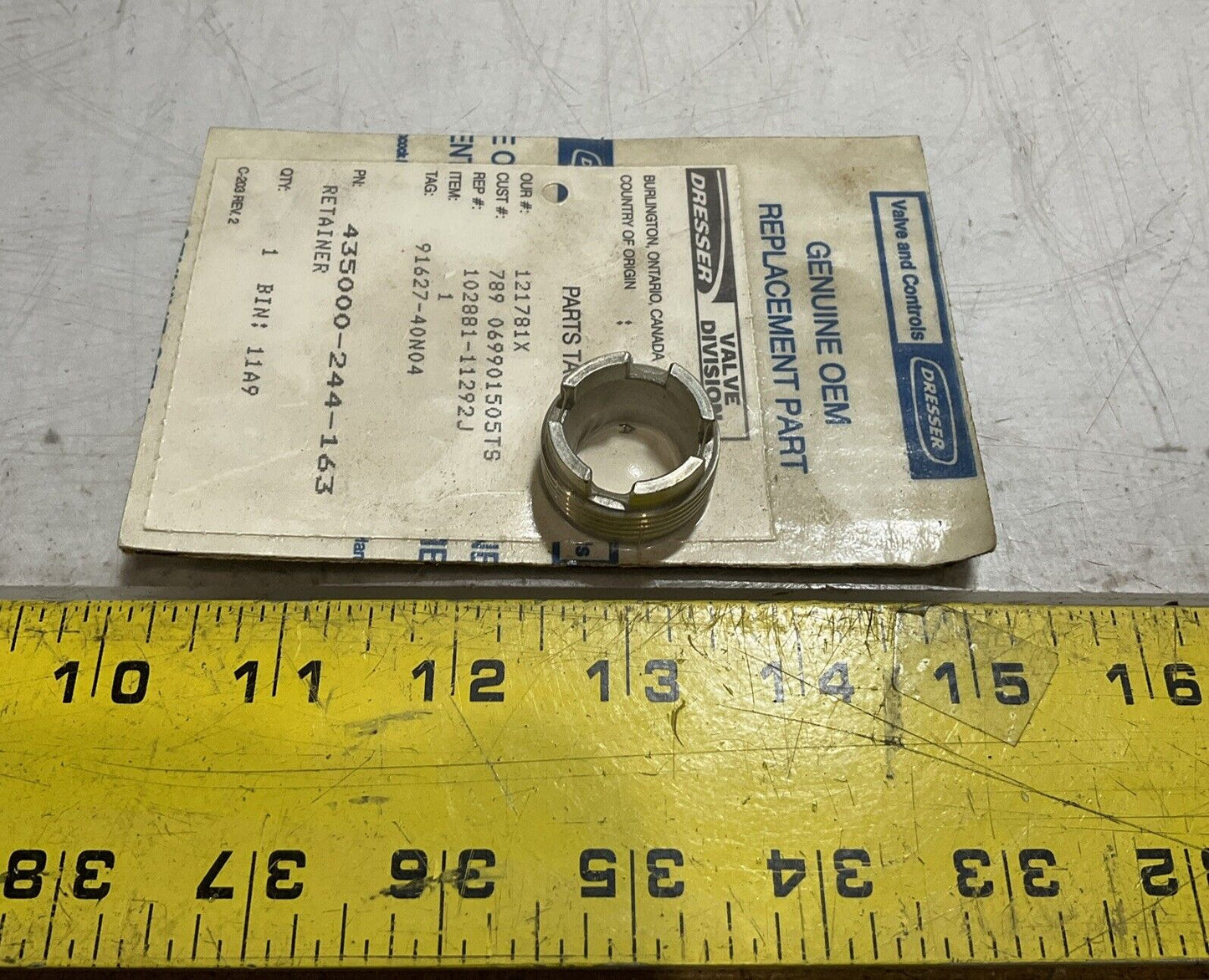 DRESSER VALVE Masoneilan   435000-244-163 VALVE GENUINE OEM REPLACEMENT PART U3S
