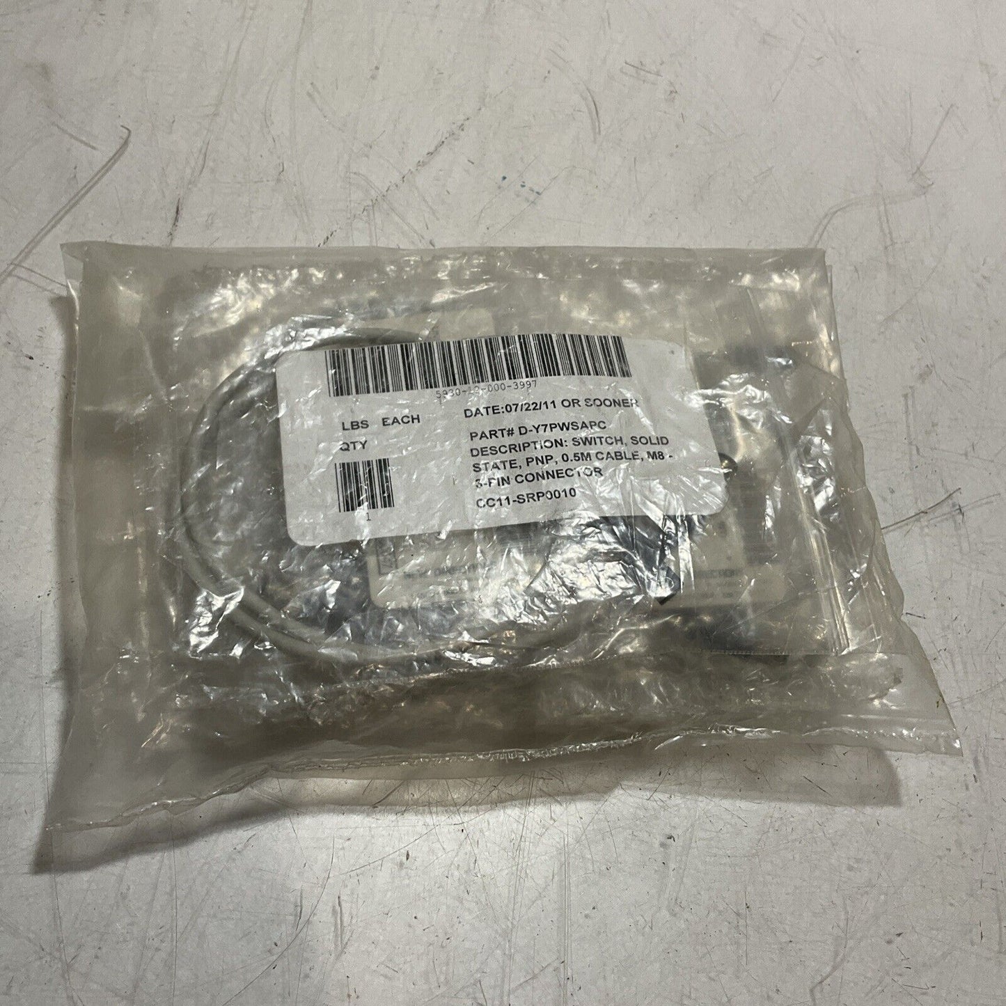 SMC  D-Y7PWSAPC  SOLID STATE SWITCH SENSOR PCD DC24V LOT OF 4 U3S