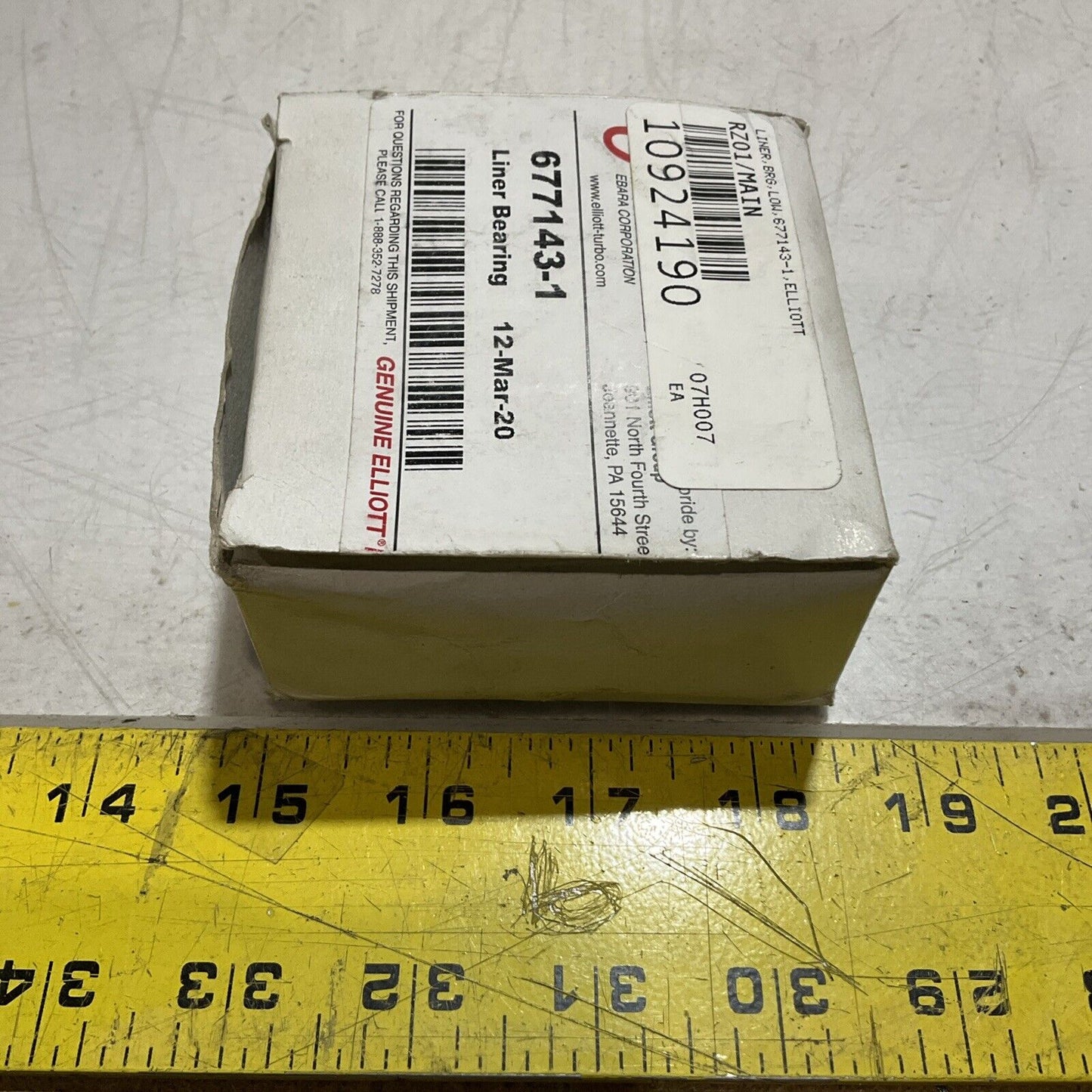 GENUINE ELLIOTT  677143-1  LOW LINER BEARING  U3S