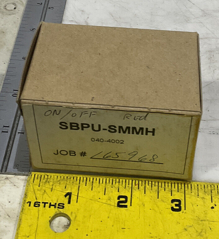 SBPU-SMMH RED PUSHBUTTON ASSEMBLY 876