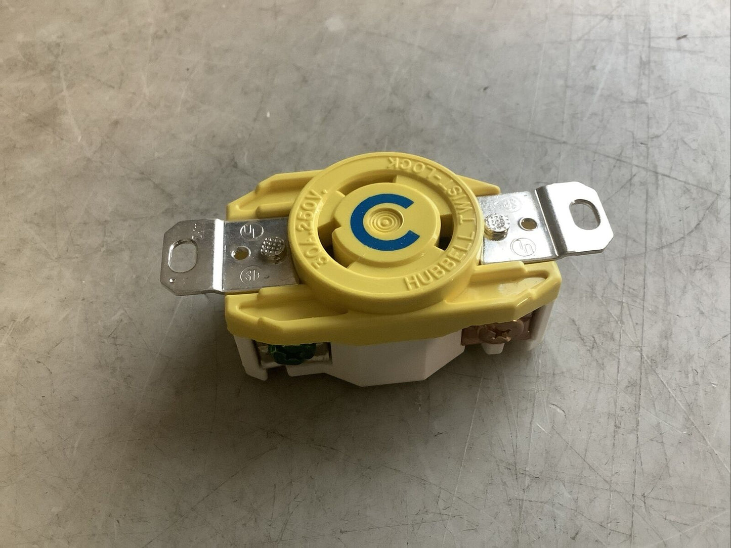 HUBBELL HBL26CM20 TWIST-LOCK RECEPTACLE 30A 250V 2P 3W 554