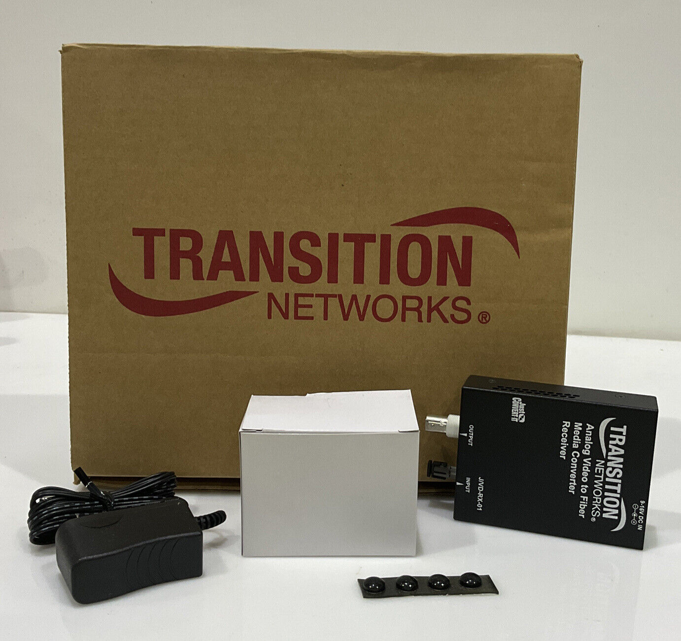 TRANSITION NETWORKS J/VD-RX-01 ANALOG VIDEO TO FIBER MEDIA CONVERTER  TWD