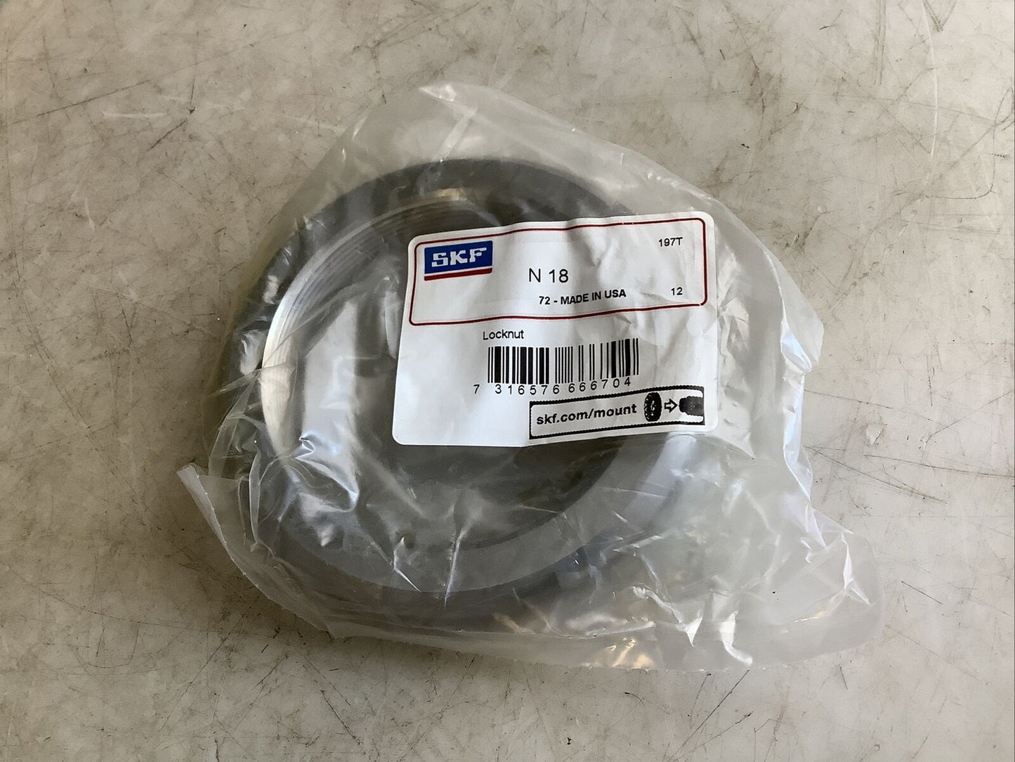 SKF N18 LOCK NUT 678 - QTY 2