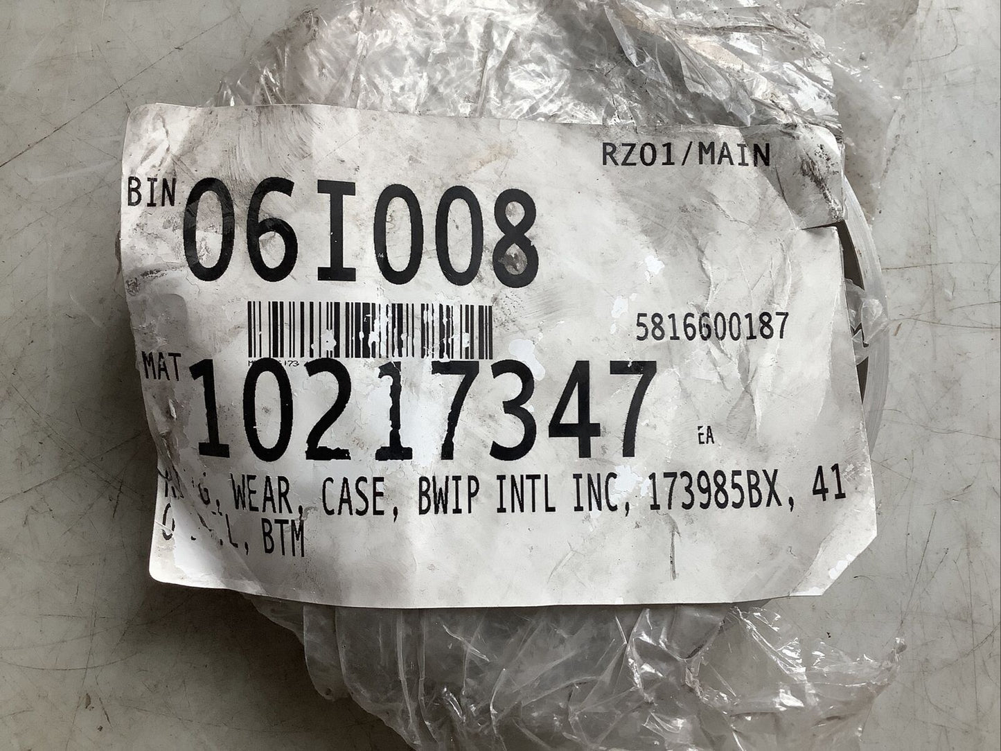 OEM 173985BX WEAR RING CASE 5.661IN ID 678