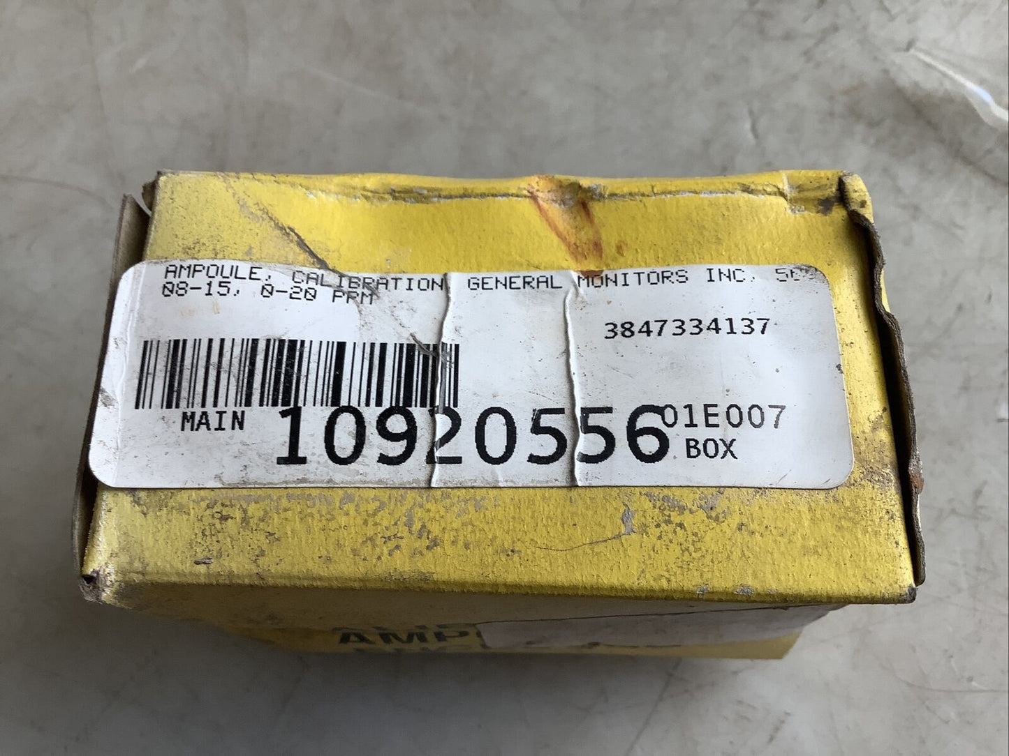GENERAL MONITORS INC H2S CALIBRATION AMPOULES 50PM 678 - QTY 12