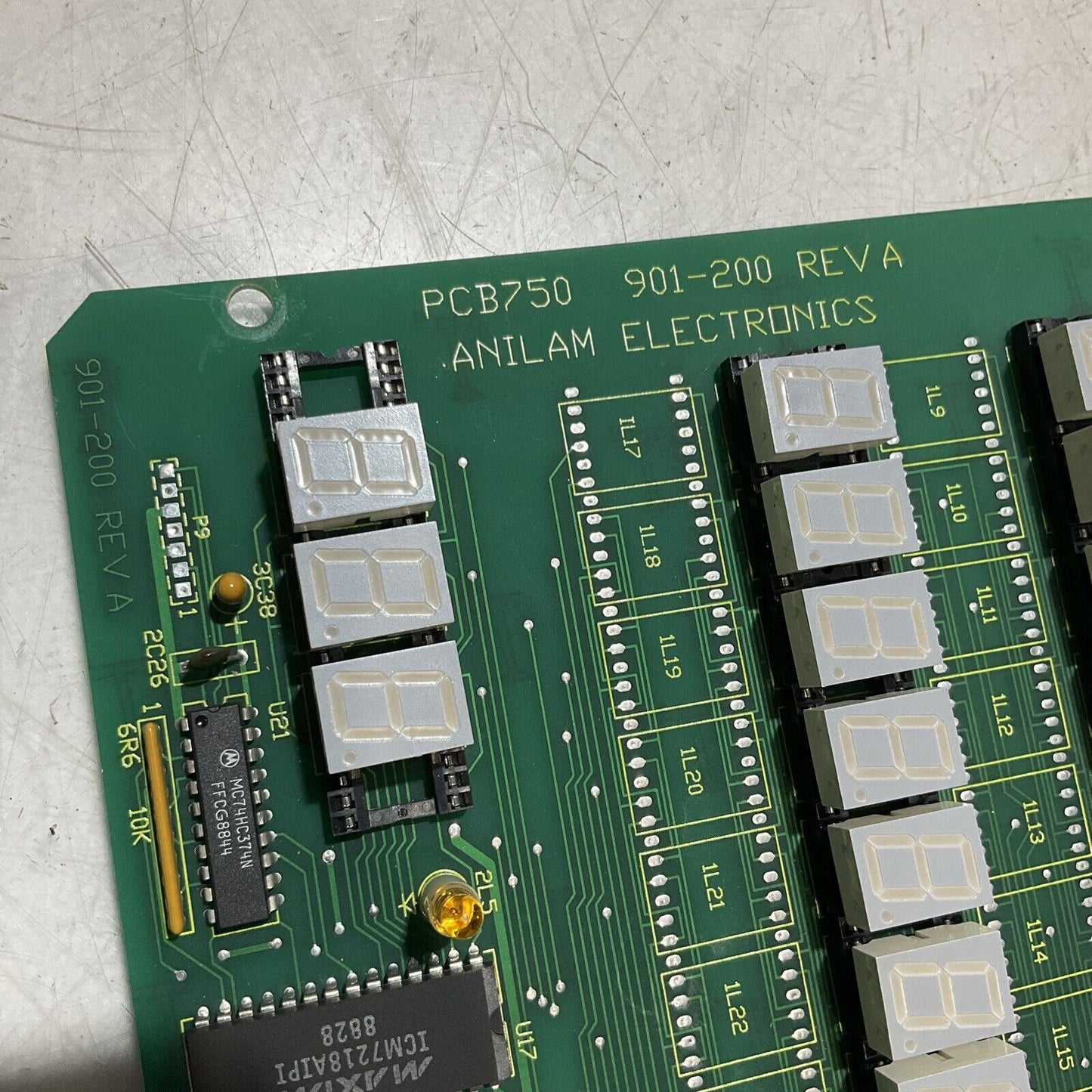 ANILAM ELECTRONICS   PCB750 901-200 REVA  RELAY CIRCUIT BOARD  U3S