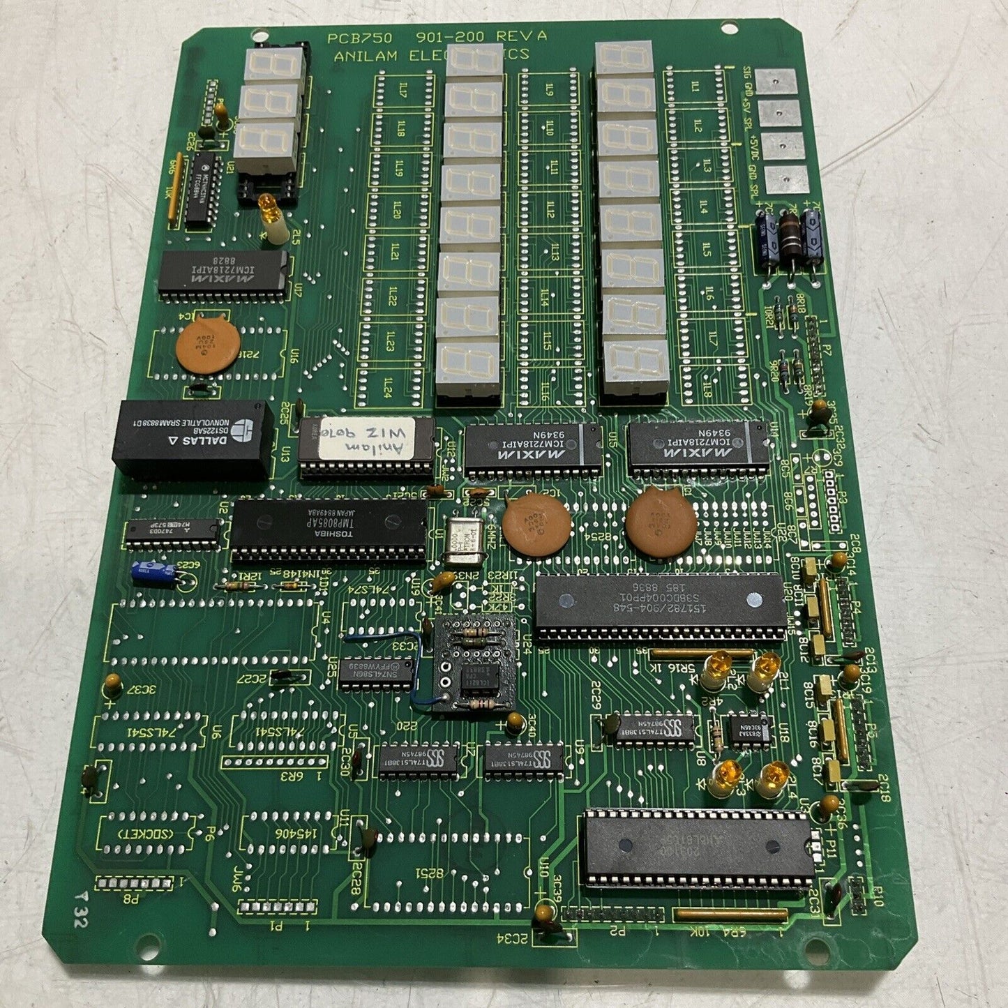ANILAM ELECTRONICS   PCB750 901-200 REVA  RELAY CIRCUIT BOARD  U3S