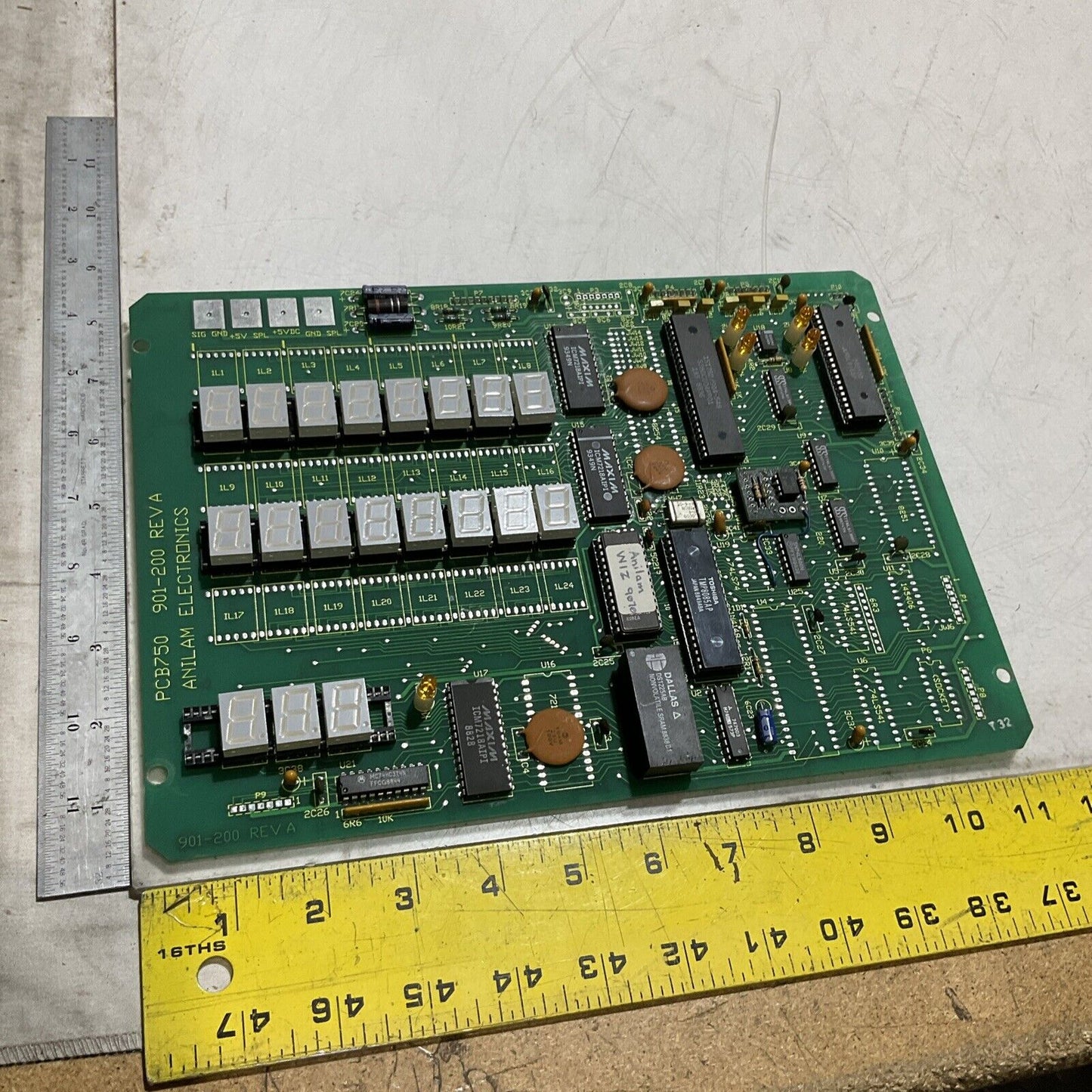 ANILAM ELECTRONICS   PCB750 901-200 REVA  RELAY CIRCUIT BOARD  U3S