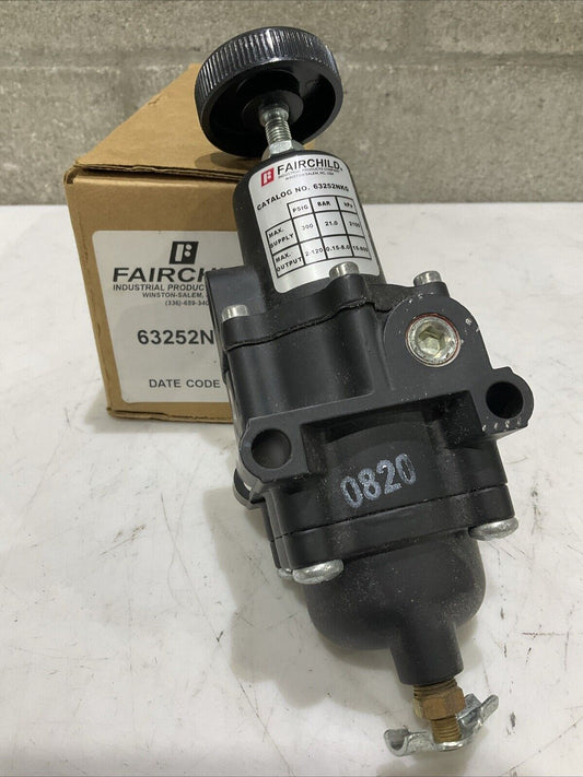 FAIRCHILD 63252NKG PNEUMATIC FILTER REGULATOR  63 300 PSIG 21 BAR 2100 KPA P7P