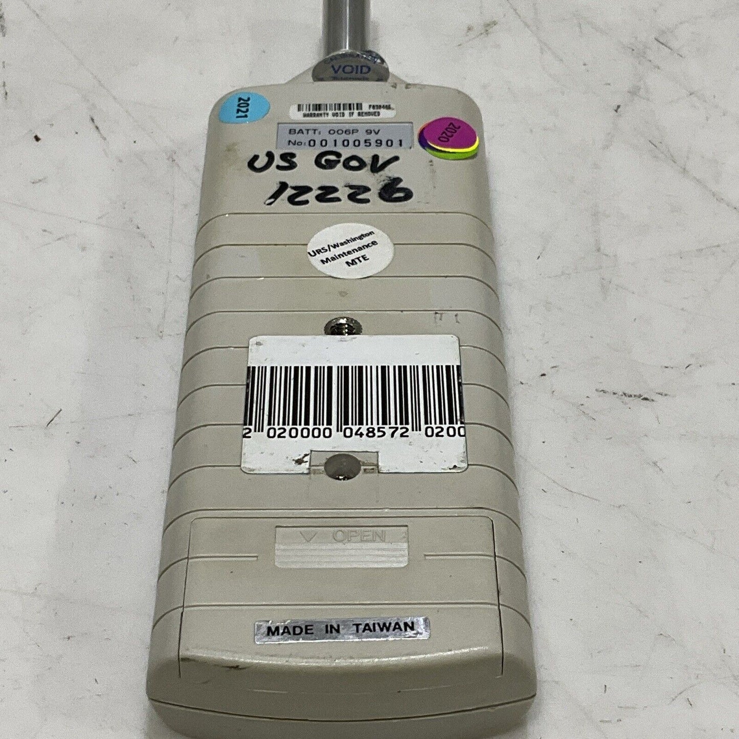 EXTECH 407736 SOUND LEVEL METER 006P 9V 001005901 P7P