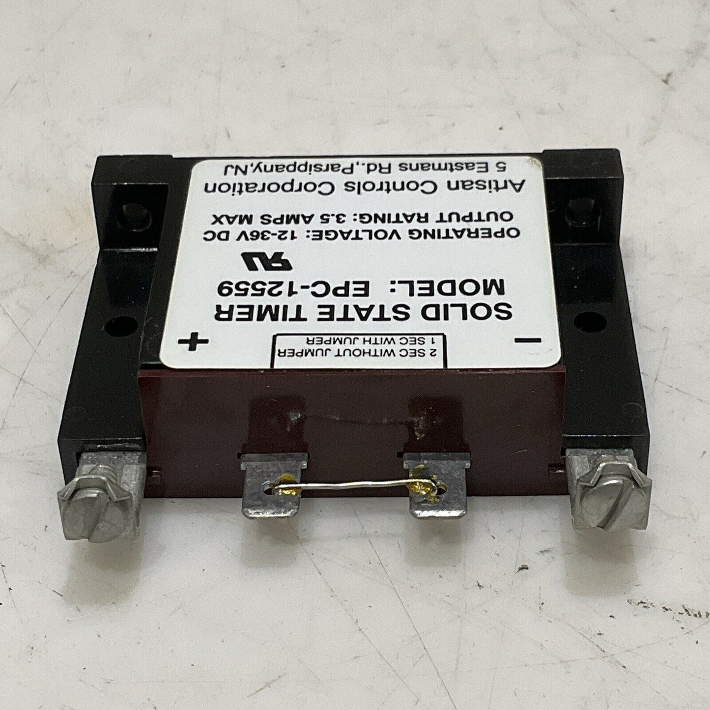 ARTISAN CONTROLS CORPORATION EPC-12559 SOLID STATE TIMER 12-36V DC 3.5A P7P
