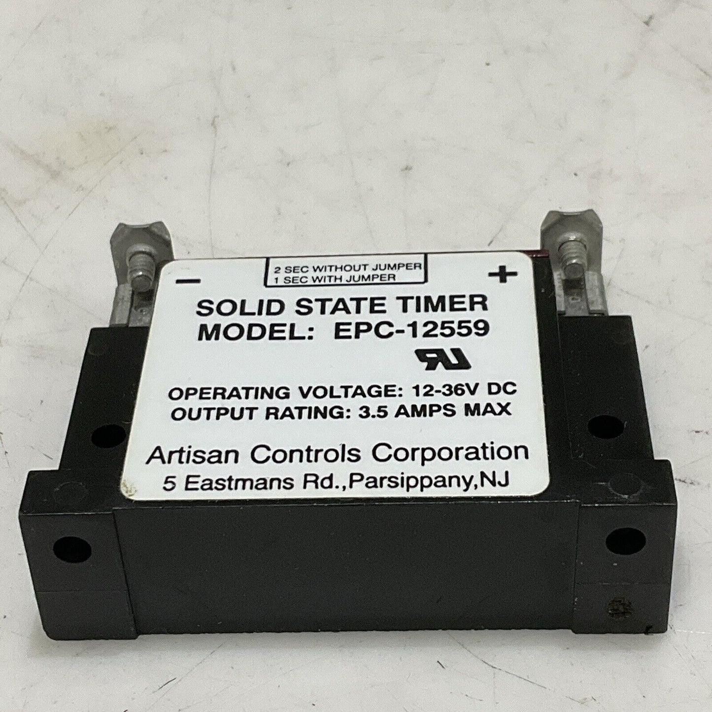 ARTISAN CONTROLS CORPORATION EPC-12559 SOLID STATE TIMER 12-36V DC 3.5A P7P