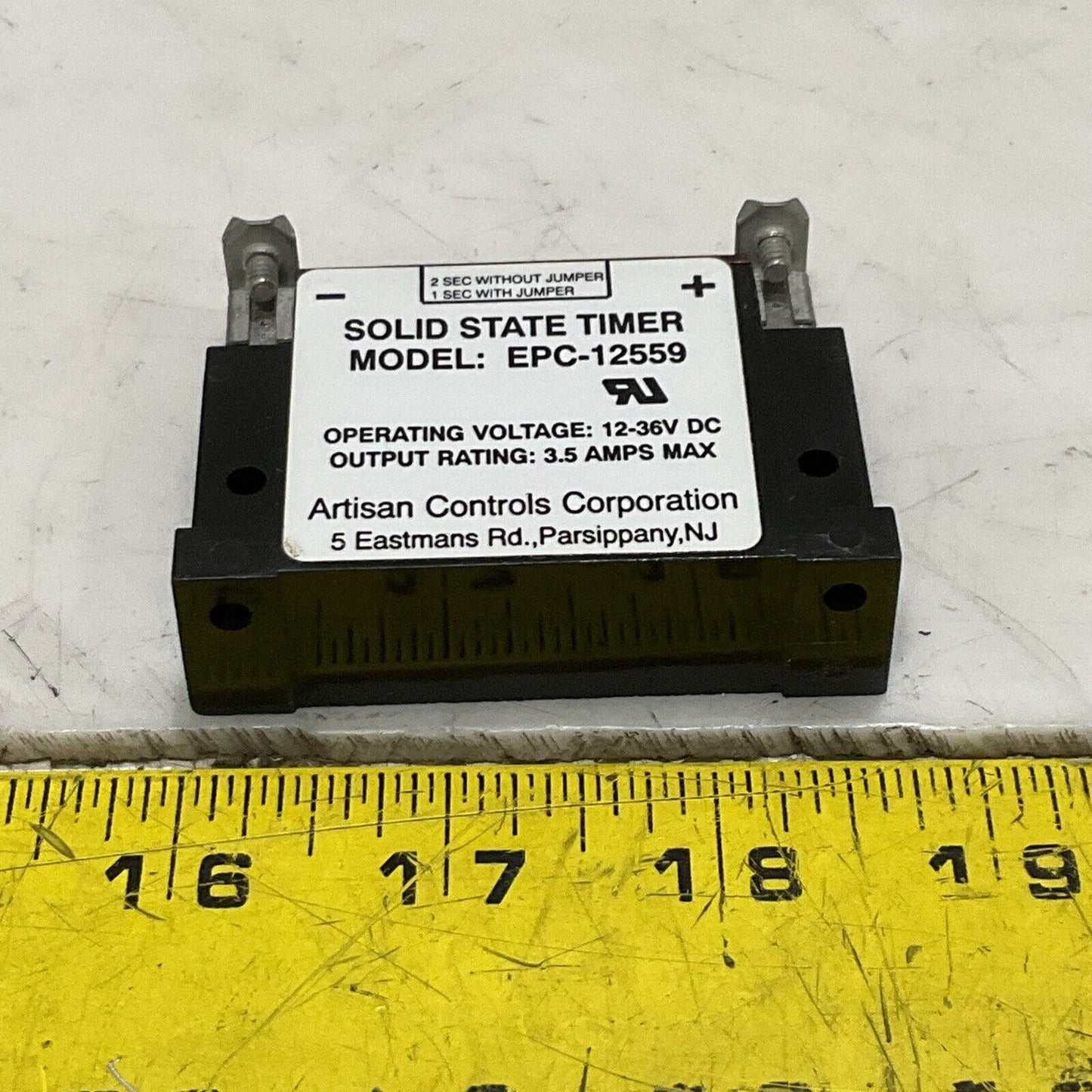 ARTISAN CONTROLS CORPORATION EPC-12559 SOLID STATE TIMER 12-36V DC 3.5A P7P