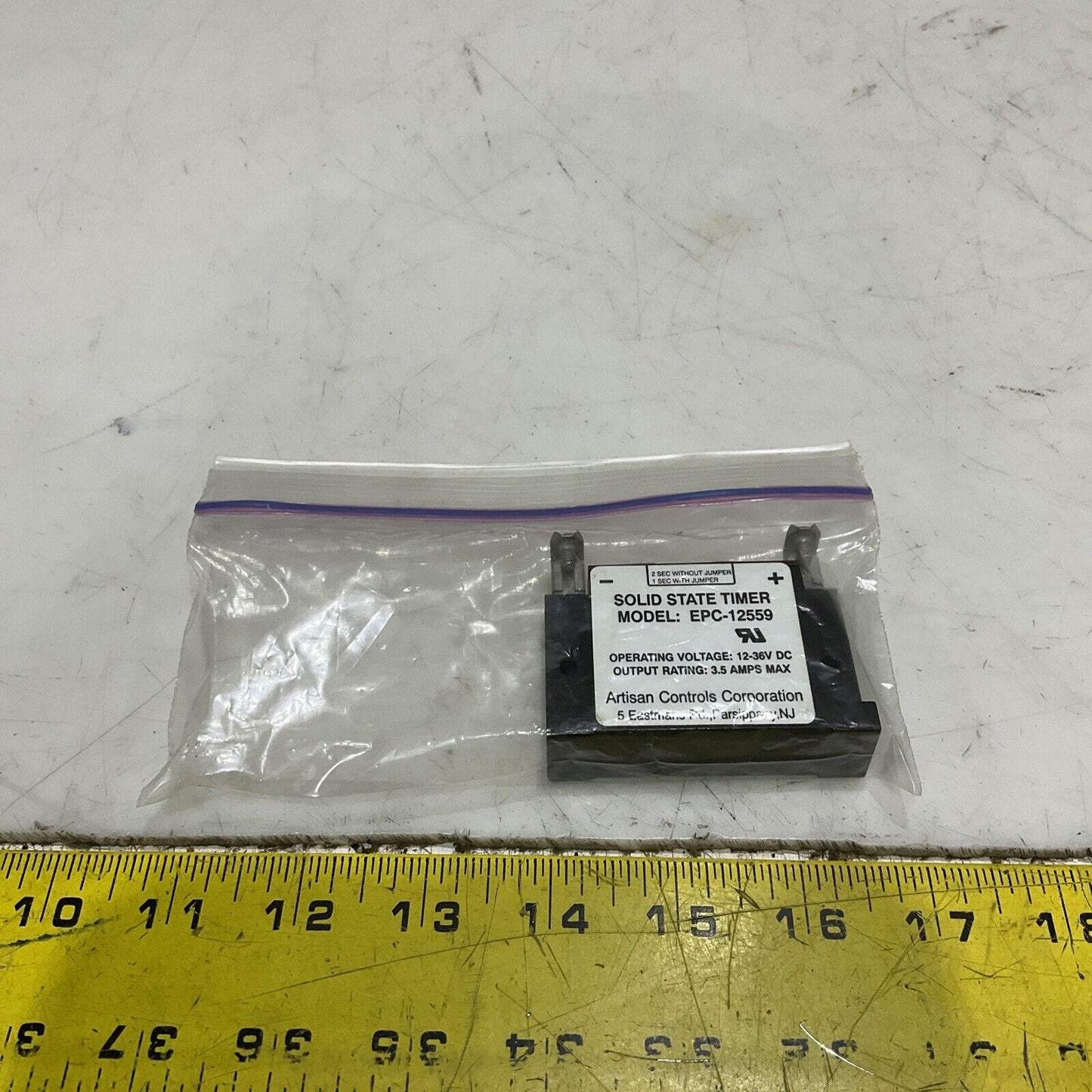 ARTISAN CONTROLS CORPORATION EPC-12559 SOLID STATE TIMER 12-36V DC 3.5A P7P