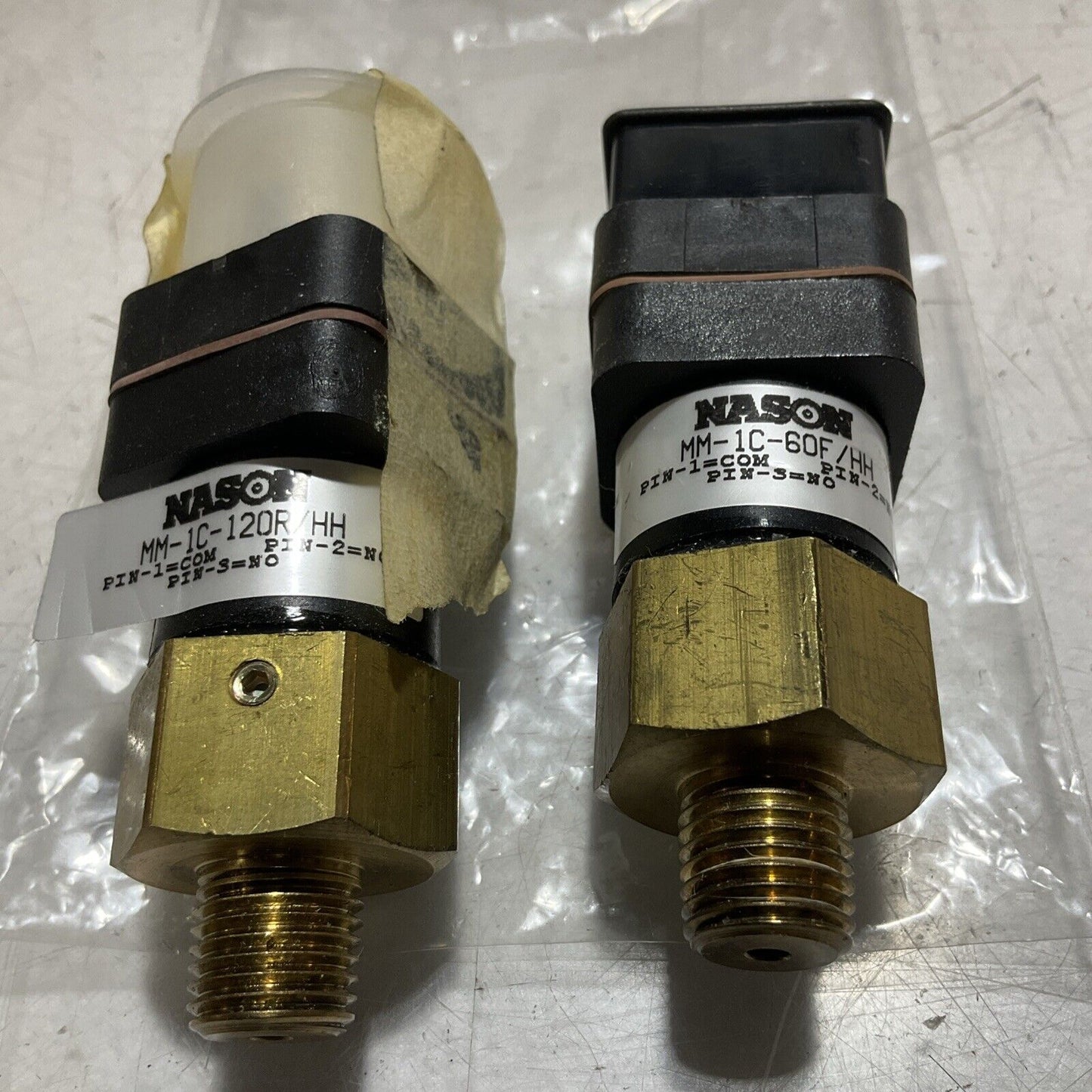 NASON MM-1C-60F/HH LOW PRESSURE SWITCH LOT OF 2 U3S