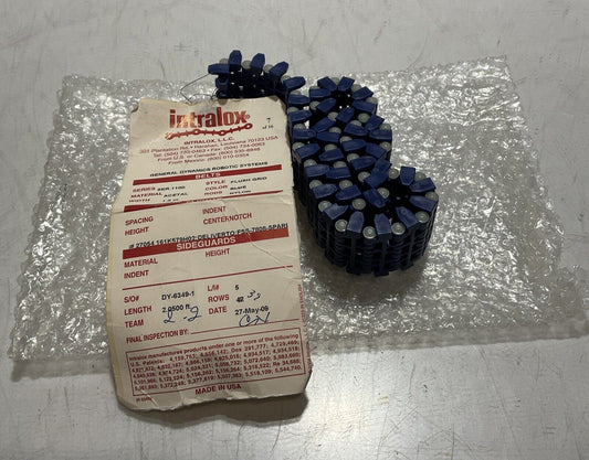 INTRALOX  SER 1100  ACETAL  BLUE FLUSH GRID BELT  TABBED L=2.0500FT 1.8"W U3S