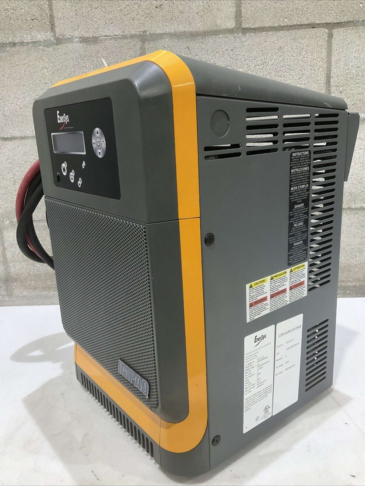 ENERSYS EI3-HL-4Y ENFORCER IMPAQ FORKLIFT L-A BATTERY CHARGER 3PH 480V 50/60 HZ