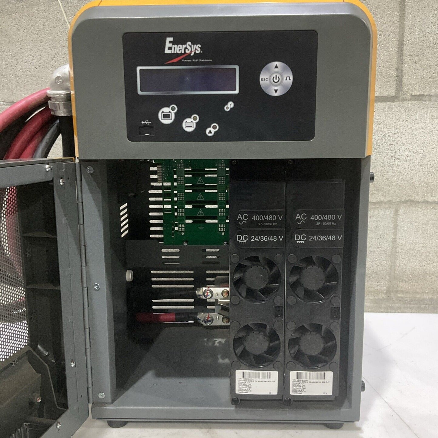 ENERSYS EI3-HL-4Y ENFORCER IMPAQ FORKLIFT L-A BATTERY CHARGER 3PH 480V 50/60 HZ