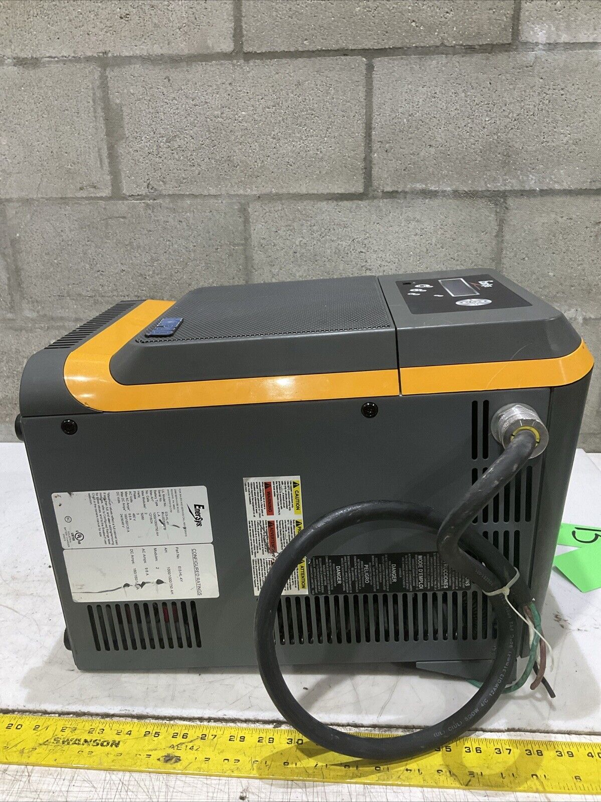 ENERSYS EI3-HL-4Y ENFORCER IMPAQ FORKLIFT L-A BATTERY CHARGER 3PH 480V 50/60 HZ