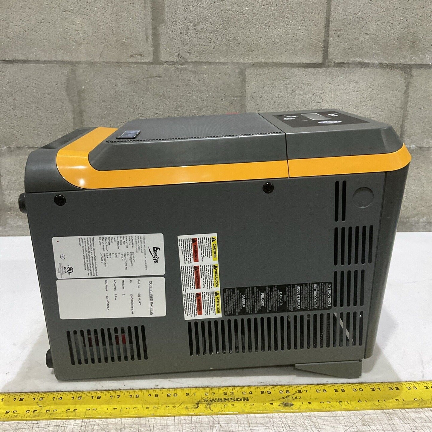 ENERSYS EI3-HL-4Y ENFORCER IMPAQ FORKLIFT L-A BATTERY CHARGER 3PH 480V 50/60 HZ