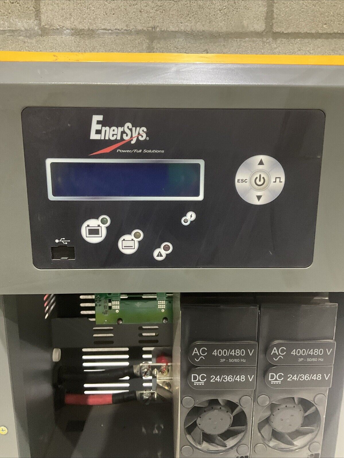 ENERSYS EI3-HL-4Y ENFORCER IMPAQ FORKLIFT L-A BATTERY CHARGER 3PH 480V 50/60 HZ