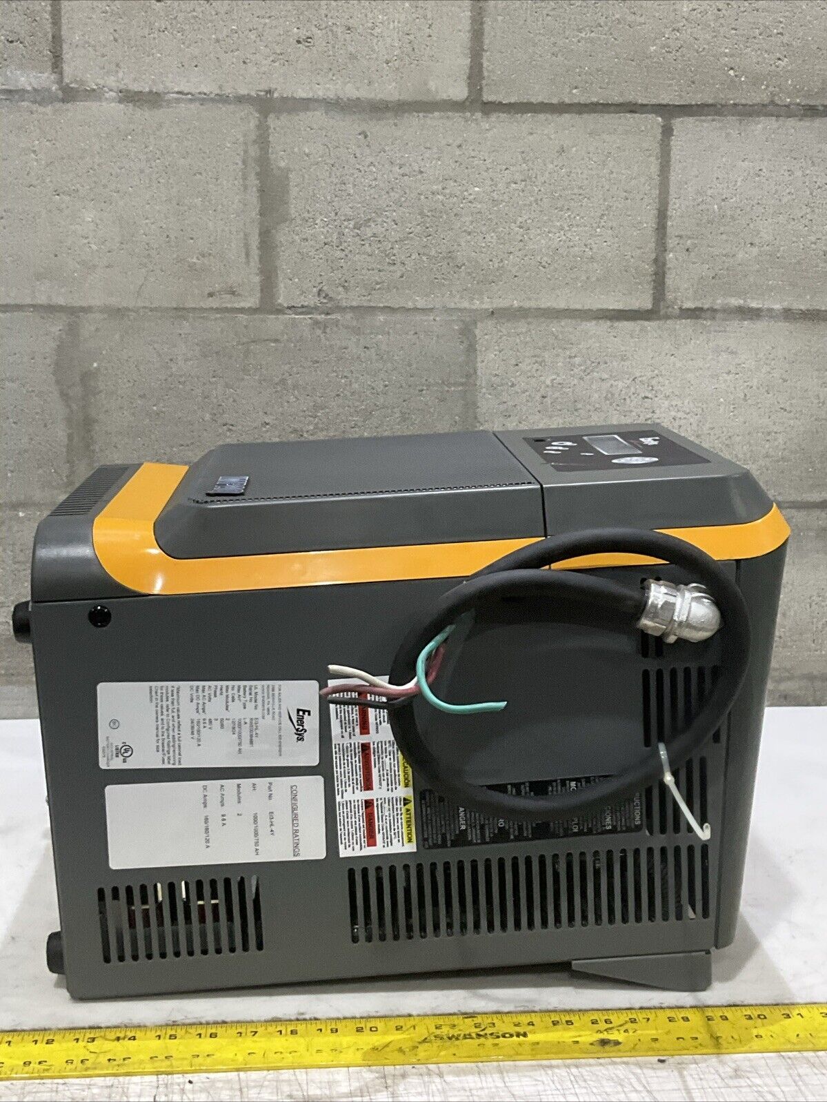 ENERSYS EI3-HL-4Y ENFORCER IMPAQ FORKLIFT L-A BATTERY CHARGER 3PH 480V 50/60 HZ