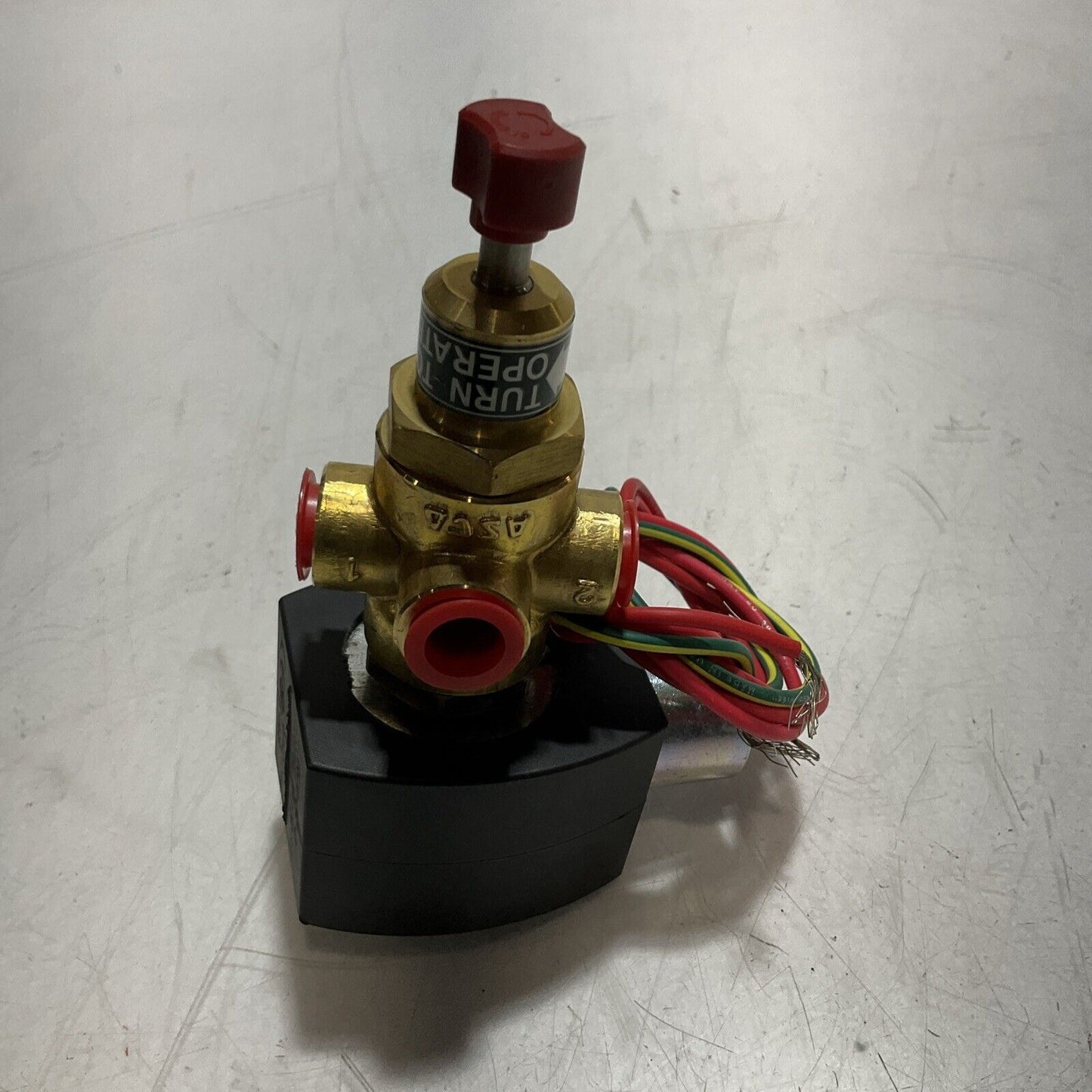 ASCO REDHAT  EF8320G198MS BRASS SOLENOID 1/4 3W VALVE  U3S