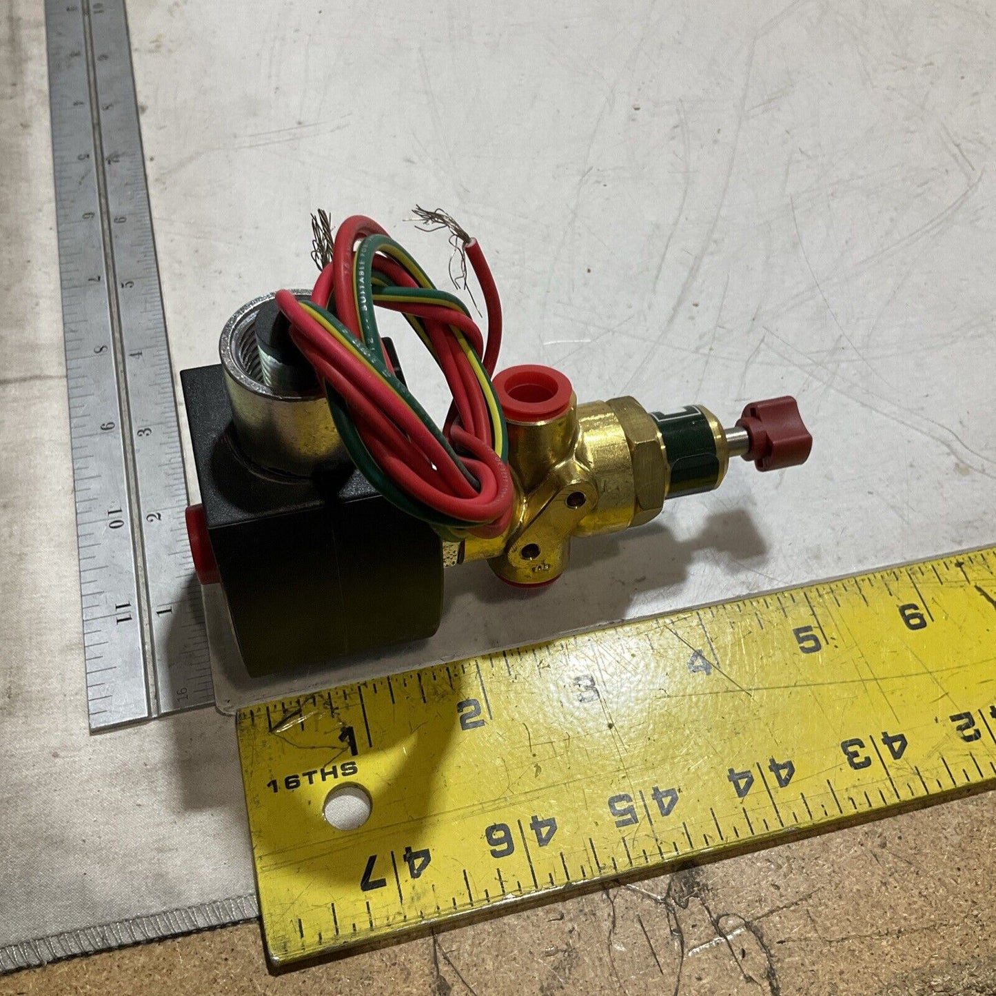 ASCO REDHAT  EF8320G198MS BRASS SOLENOID 1/4 3W VALVE  U3S