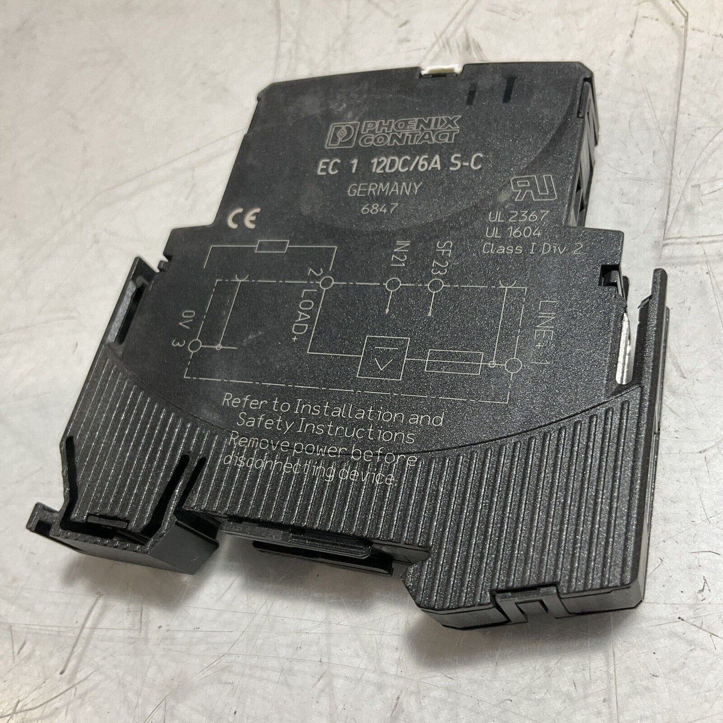 PHOENIX CONTACT 3000758 EC 1 12DC/6A S-C ELECTRIC CIRCUIT PROTECTOR LOT OF 5 G7T