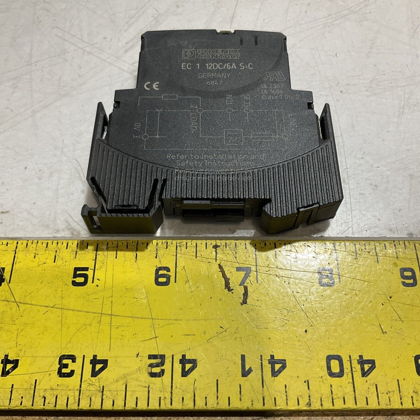 PHOENIX CONTACT 3000758 EC 1 12DC/6A S-C ELECTRIC CIRCUIT PROTECTOR LOT OF 5 G7T