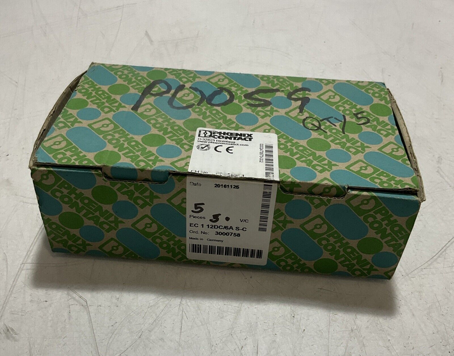 PHOENIX CONTACT 3000758 EC 1 12DC/6A S-C ELECTRIC CIRCUIT PROTECTOR LOT OF 5 G7T