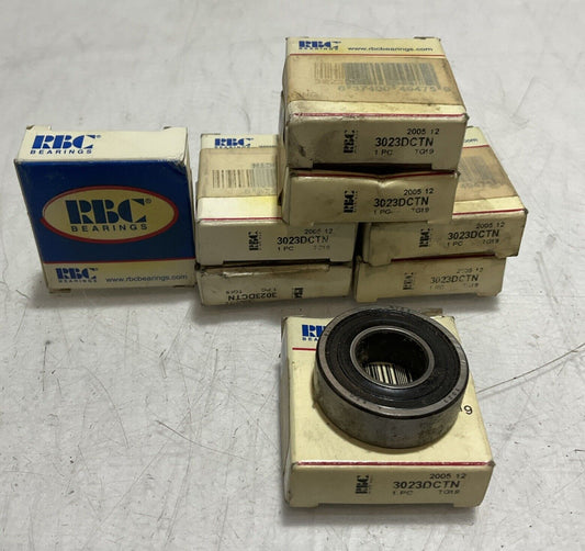 RBC BEARINGS 3023DCTN NICE DEEP GROOCE BALL BEARING 678  LOT OF 8 U3S