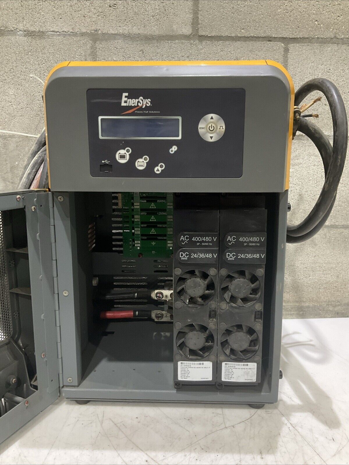 ENERSYS EI3-HL-4Y ENFORCER IMPAQ FORKLIFT L-A BATTERY CHARGER 3PH 480V 50/60 HZ