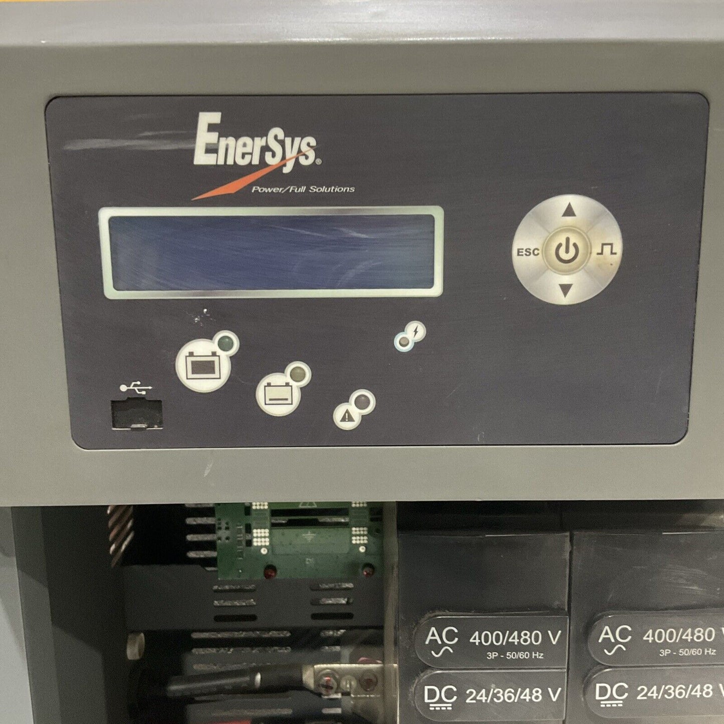 ENERSYS EI3-HL-4Y ENFORCER IMPAQ FORKLIFT L-A BATTERY CHARGER 3PH 480V 50/60 HZ