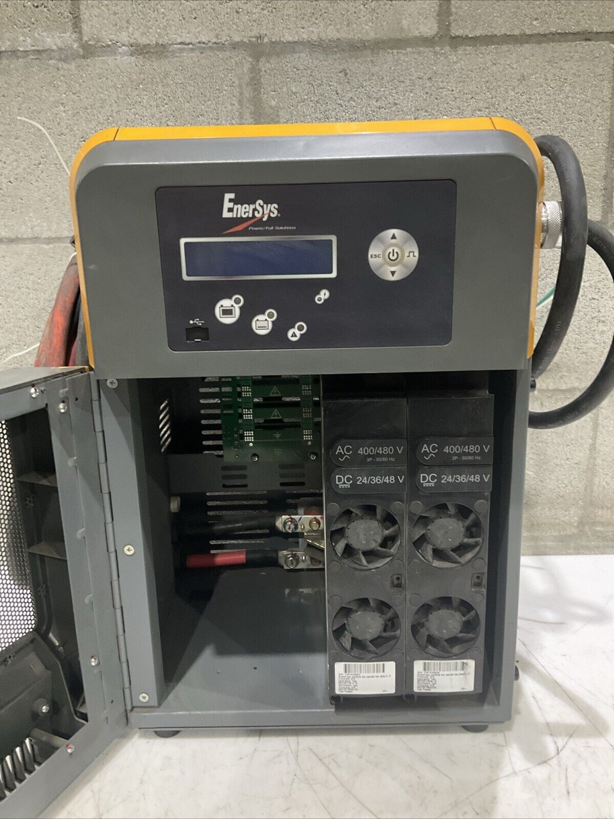 ENERSYS EI3-HL-4Y ENFORCER IMPAQ FORKLIFT L-A BATTERY CHARGER 3PH 480V 50/60 HZ